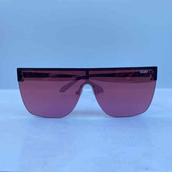 Quay Australia Blocked Oversized Shield Sunglasses Rimless Black Berry P… - Picture 5 of 11